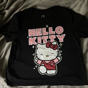 Sanrio Hello Kitty Black and Pink Short Sleeve Tee